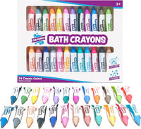 Tub Works Smooth Bath Crayons Bath Toy, Nontoxic - 24 Pack