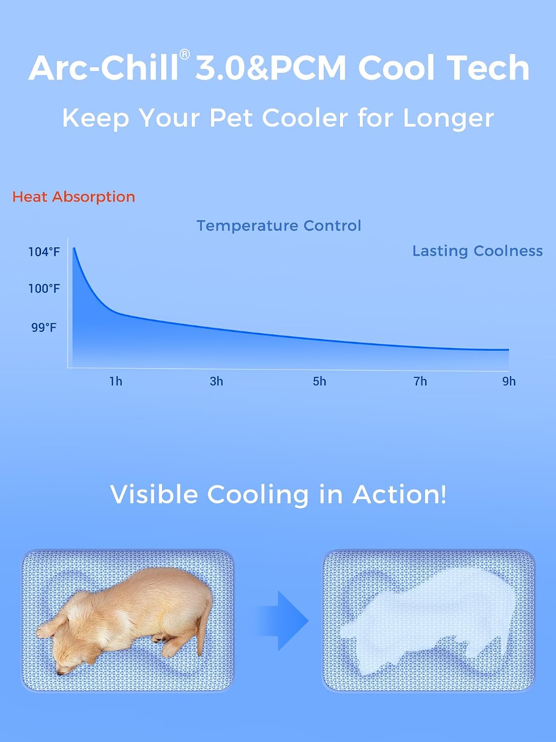 Thickened Cooling Mat for Dogs, Suitable for All Seasons - Blue / M - image 4