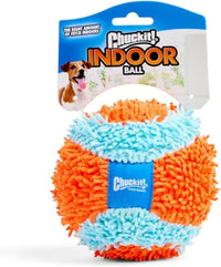 Chuckit! Indoor Fetch Ball Dog Toy, Orange and Blue - Orange & Blue Fetch Ball / 4.75 inches (1 Pack)