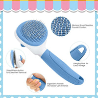 Cat Brushes for Indoor Cats - Blue - image 3