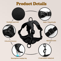 Cat Harness and Leash for Walking - Grey / M : 6.6-9.9 LB - image 4