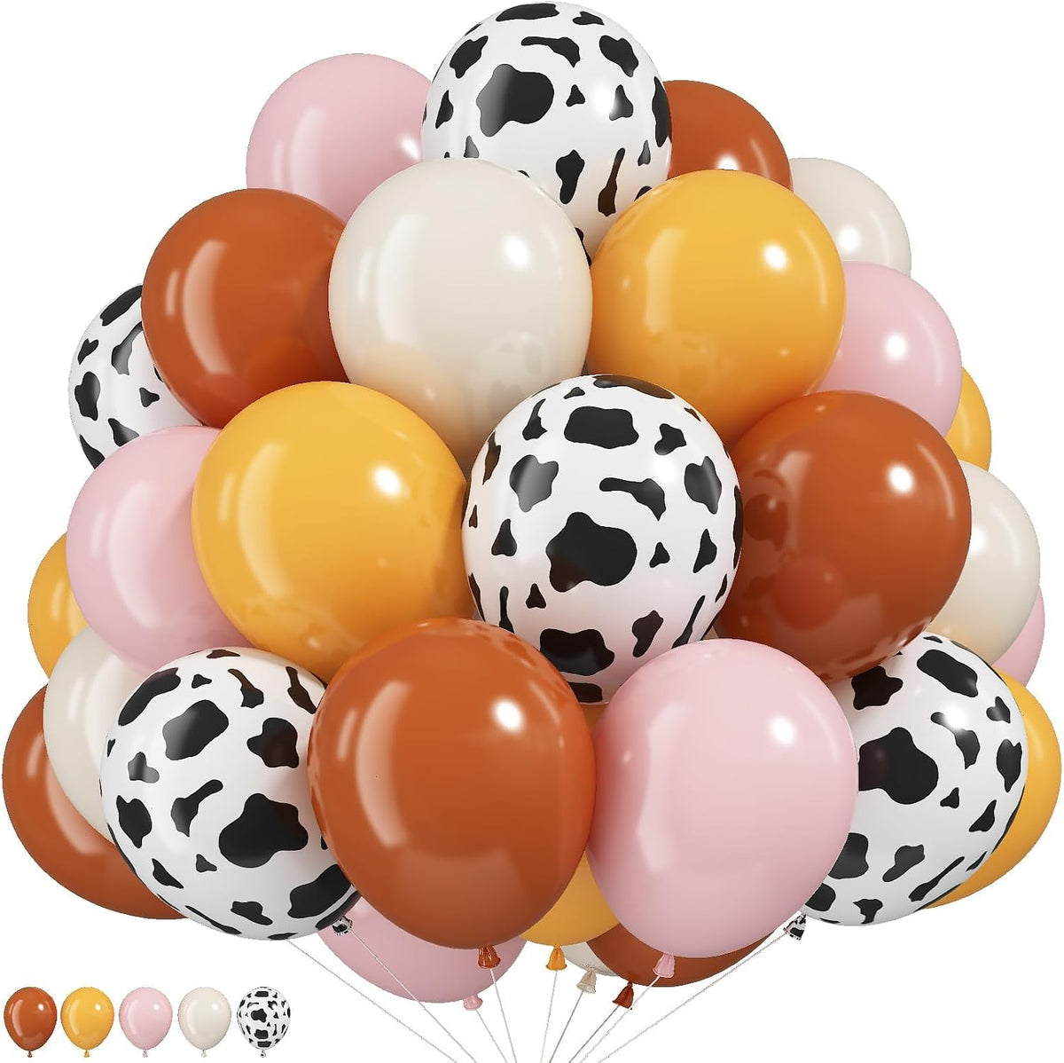 HILAVO Toy Inspired Story Balloons - Cow Yellow Pink / 35PC
