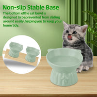 Elevated Cat Bowls 2-Pack - Green - image 4