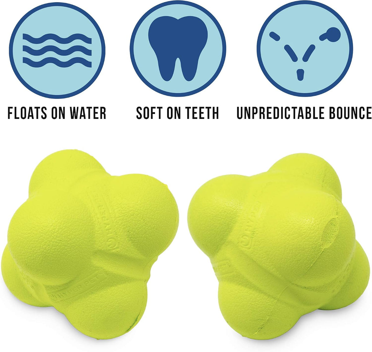 Hyper Pet Fetching Dog Toys - One Size / Bumpy Ball - image 2