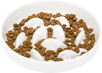 Ceramic Slow Feeder Cat Bowl 6.3" Wide – Essentials for Cats - Slow Feeder Bowl