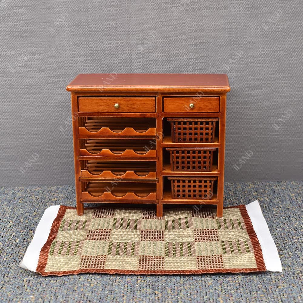 iLAND Miniature Dollhouse Accessories of Carpet for Dollhouse - 2pcs Rhythm - image 2