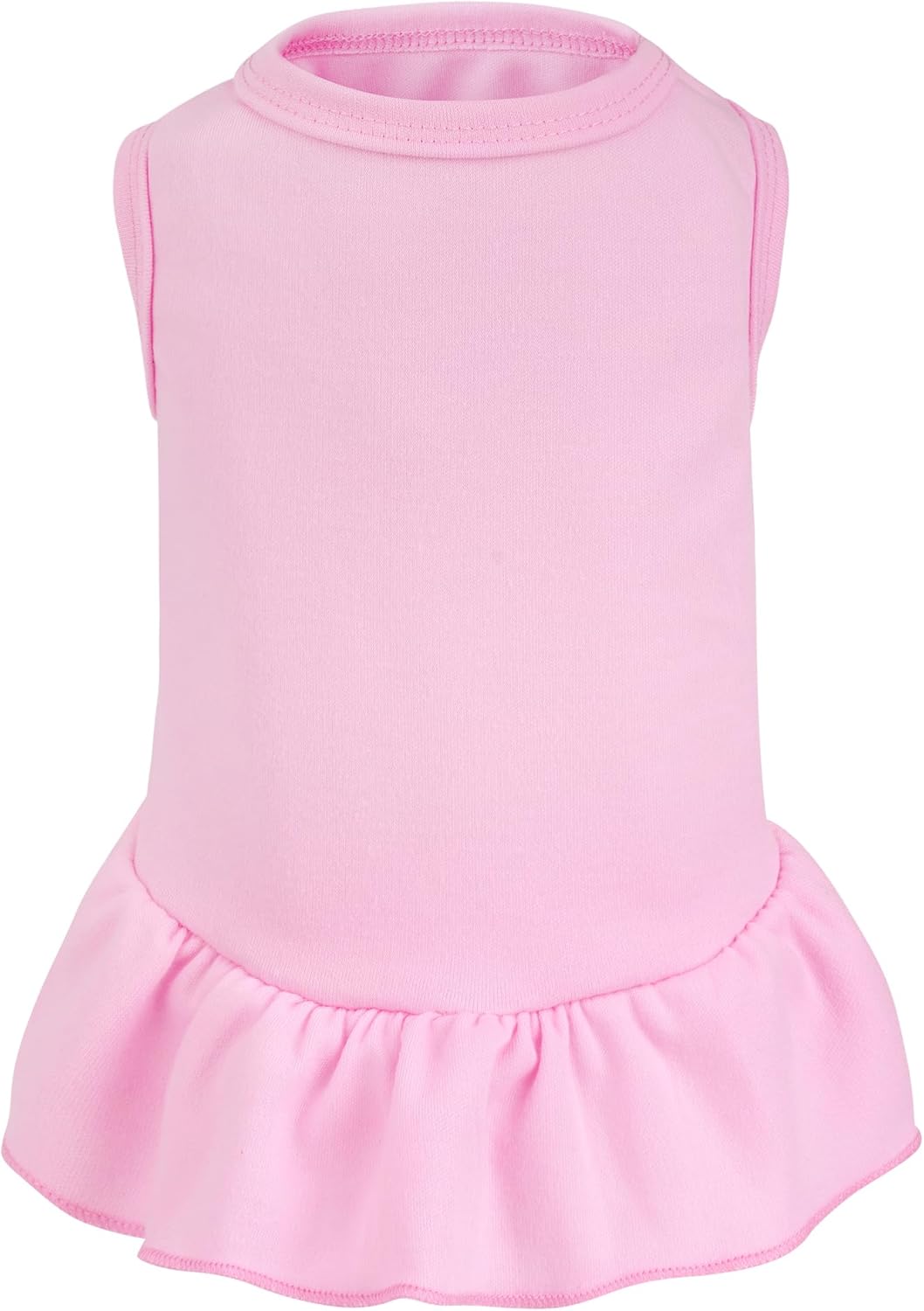 Dog Dresses Cat Skirt Solid Color Dog Clothes Summer Sleeveless Puppy - Pink / X-Small