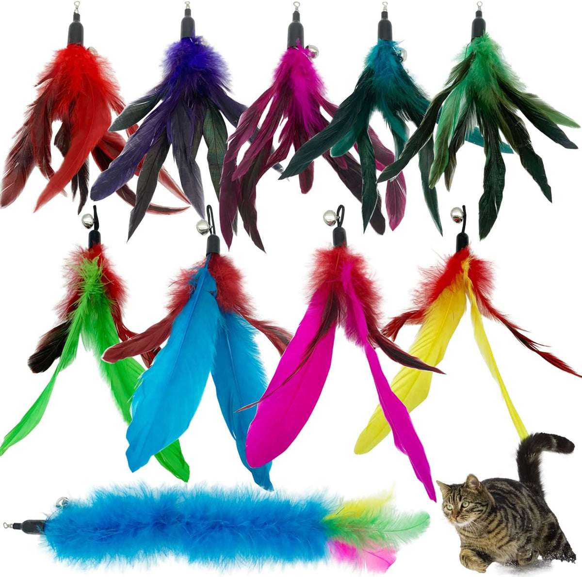 CATENESS Cat Feather Toys Refills
