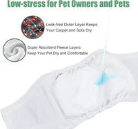 wegreeco Small Dog Diapers Male - Christmas Blue, Green, Red Plaid / Medium / 3 - image 3
