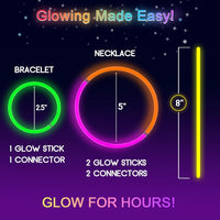 JICUICUI Glow Sticks Bulk Party Pack - 50glow sticks - image 3