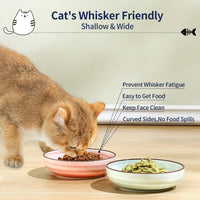 Selamica Ceramic Cat Bowls Set of 6 - 5.6 Inch, Set of 4 / Gradient Color - image 2