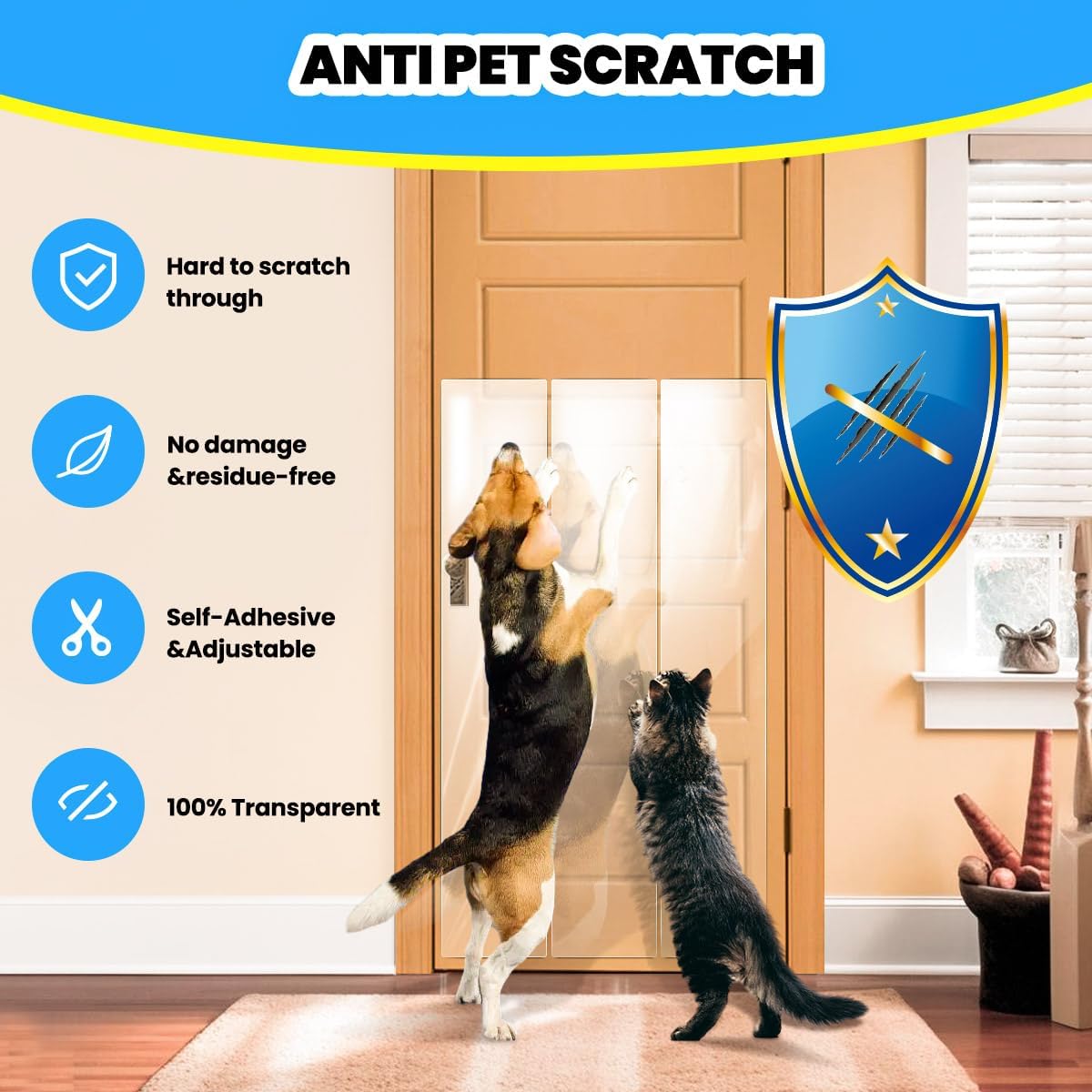 Cat Scratch Furniture Protector: Cat Anti Scratch Tape - 118in x 7.9in - image 2