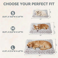 Large Dog Crate Bed Mat, Washable Plush Pad for Large Breeds – Essentials for Dogs - Gray / 41.0" L x 27.0" W x 4.0" Th - image 2