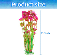 AQUANEAT Artificial Fish Tank Plants - Red - image 3