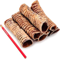 ValueBull Beef Trachea, Premium 5-6 Inch, 100 Count Bulk Pack - Natural Angus Dog Chews with Glucosamine, Chondroitin & Amino Acids