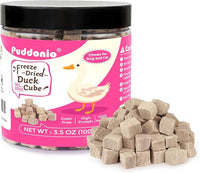Freeze Dried Cats & Dogs Raw Treats, All Natural Single Ingredient Duck Breast, High Protein Healthy Pet Training Treats or Food Topper, 3.5 oz