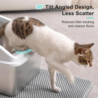 AIPERRO Stainless Steel Litter Box - Silver Grey / XX-Large - image 4
