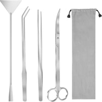 Aquarium Aquascape Tools Kit - 12.5in / Silver
