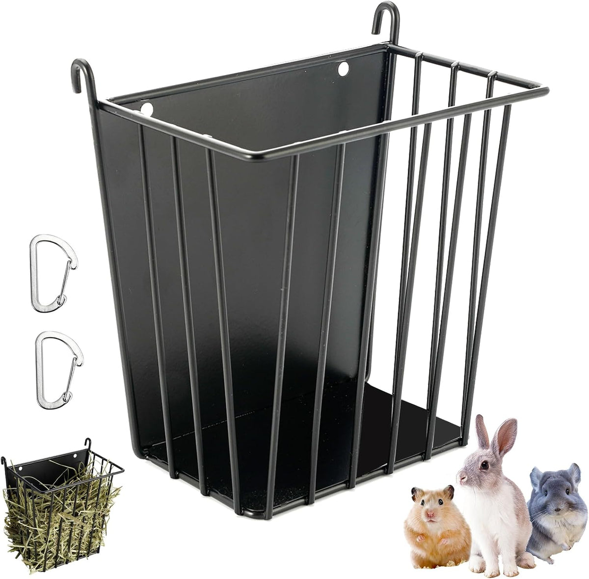 LUAVIARU Upgrades 2pcs Hay Feeder Rabbit, Guinea Pig - 4 Pack
