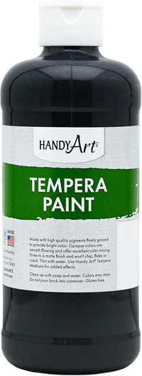Handy Art metallic gold tempera paint in a 16 oz pint squeeze bottle with flip cap - view 5