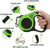 PETIMP Retractable Dog Leash Lightweight 16FT Leash Set – Essentials for Dogs - GREEN - image 3