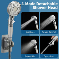 Shower Head Hose Sink Tub Faucet Attachment - White - image 4