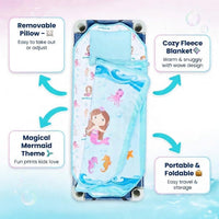 EVERYDAY KIDS Born to Dance Ballerina toddler nap mat with removable pillow and attached blanket - view 23