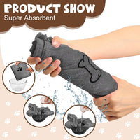 Chumia 4 Pcs Dog Towels for Drying Dog Puppy Bulk Microfiber - 24 x 40 Inch / Gray - image 4