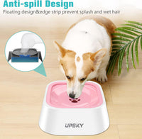 UPSKY No Spill Pet Water Bowl - Pink / 35 fl oz - image 4