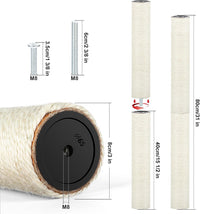 4 PCS M8 Cat Scratching Post Replacement - 40cm / M8+White01 - image 2
