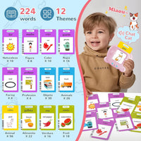 Spanish & English Talking Flash Cards for Toddler - Pink / Spanish & English (224 Words) - image 2