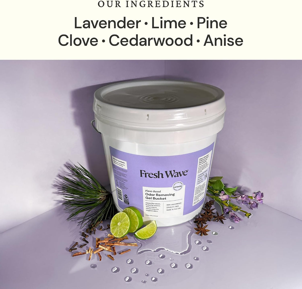 Fresh Wave Lemon Odor Removing Gel Refill - Lavender / 248 Fl Oz (Pack of 1) - image 2