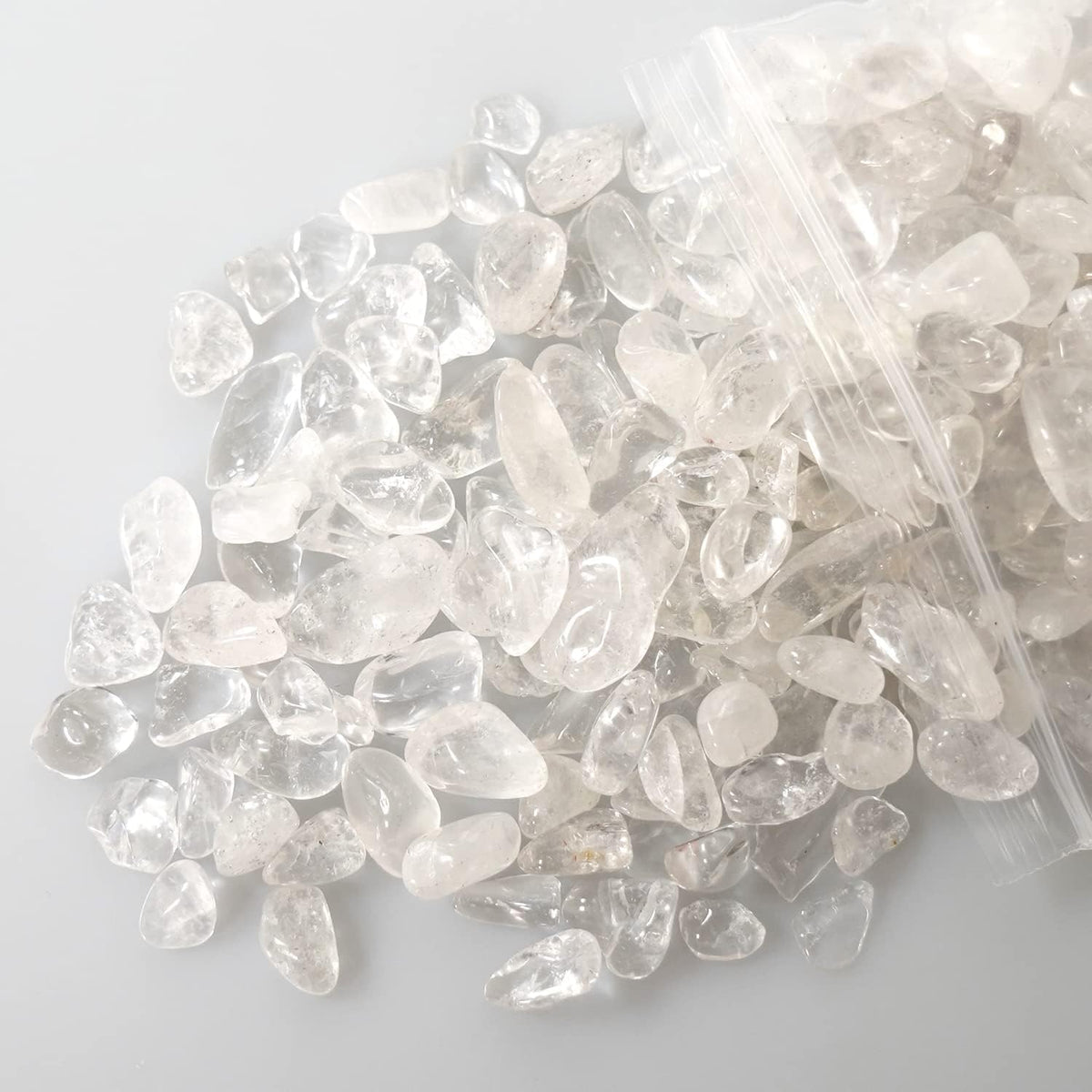 gemshan 2lb Rose Quartz Chips Natural Crushed Crystal Chip Bulk - Clear Quartz - image 4