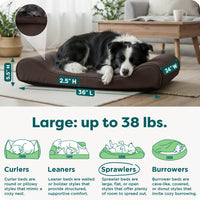 FurHaven Orthopedic Dog Bed for Large Dogs - Large / Chocolate - image 3