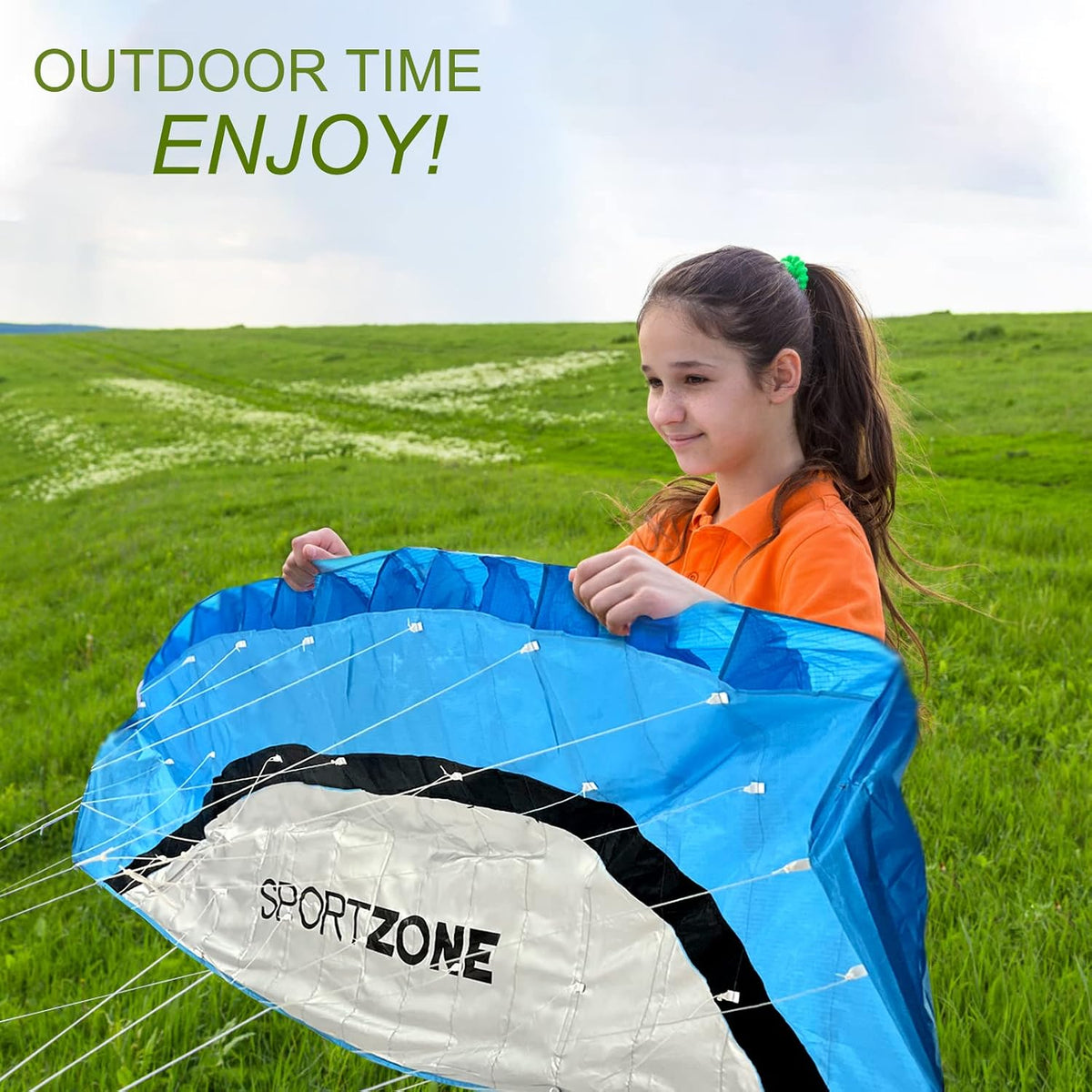 Hengda Kite 2.5m dual line soft parafoil stunt kite for adults and kids - view 10