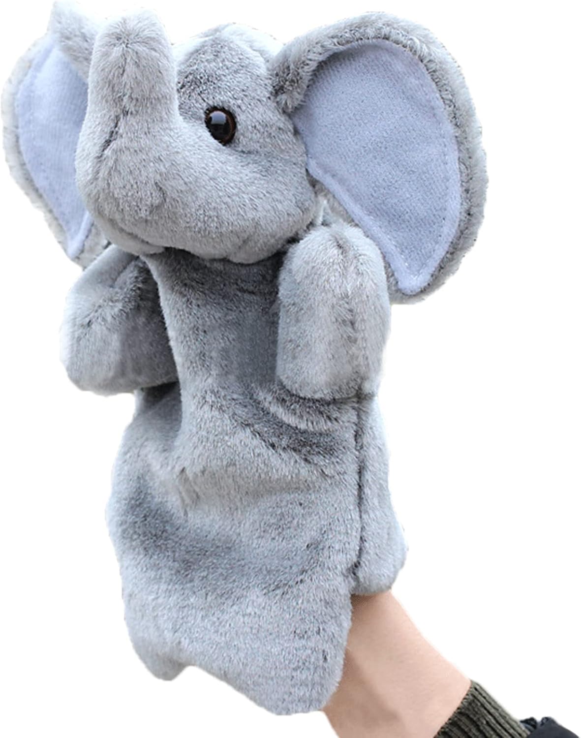 RIY plush rabbit farm animal hand puppet for storytelling and pretend play