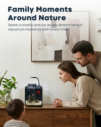 1.25 Gallon Fish Tank Small Glass Aquarium Kit Starter Set Dark - 1 Gallon - image 4