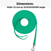 Dog Training Long Leash Waterproof Long Line Heavy Duty Outdoor - 10FT / Dark Green - image 2