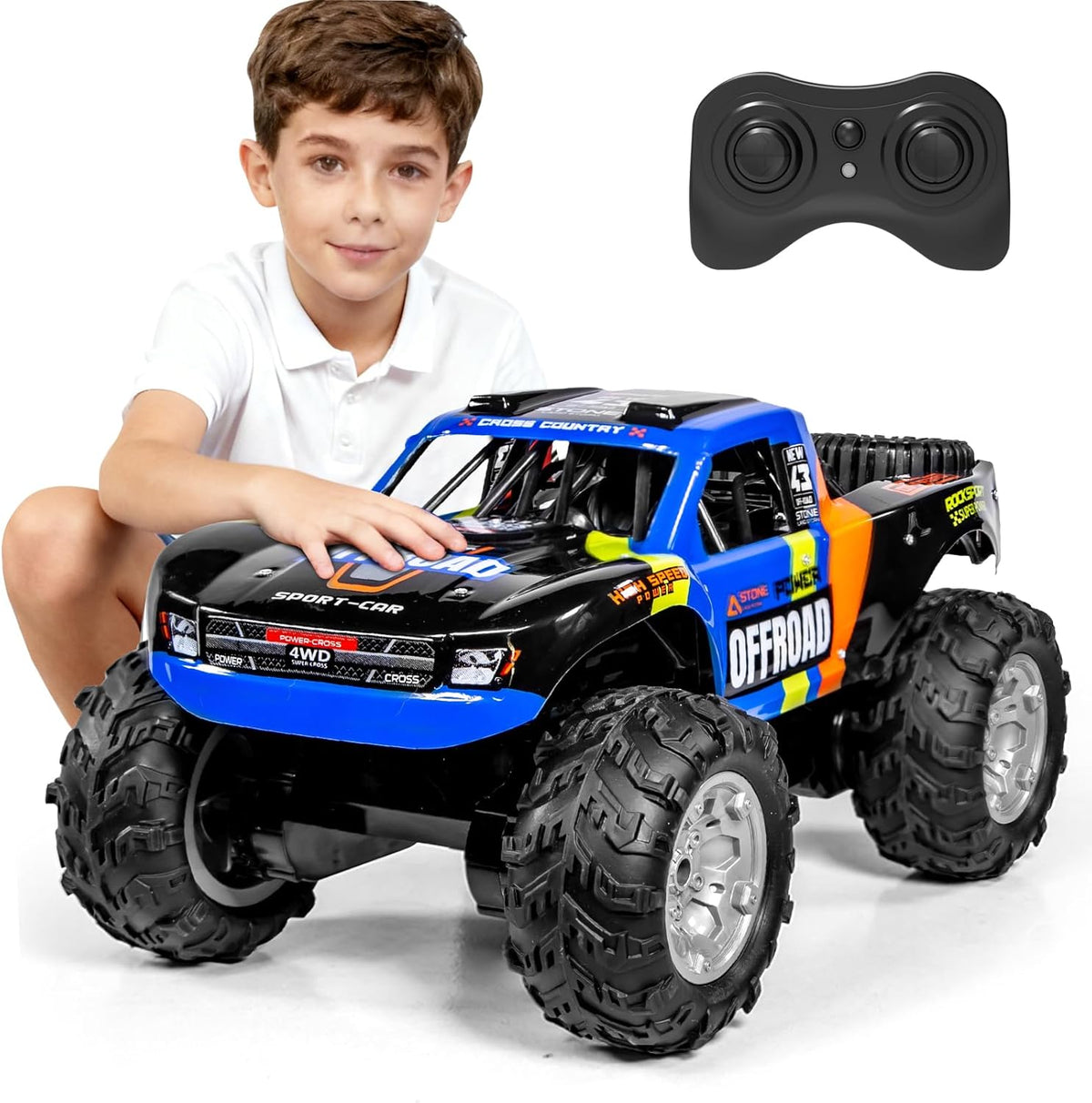 KB KAIBO 1:16 Amphibious Remote Control Car - Q205 Blue