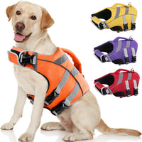 Kuoser Reflective Dog Life Jacket - Xs (Chest Girth:12.9-18.1'') / Orange Surge
