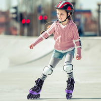 PAPAISON Adjustable Inline Skates for Kids and Adults with Full Light - A purple / Large-Youth & Adult (5-8Women/4-7Kids Men) - image 2