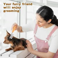 DLUGOPIS 4 In Pet Face and Finishing Comb for Dogs Small Faces Metal Pocket Comb Perfect For Matted Fur Knots Tangles