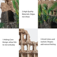 Minimalist Thinker Statue, Fish Tank Decor - Roman Column Ruins - image 4