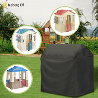 Iceberg Elf black waterproof outdoor playhouse cover with drawstring hem - view 7