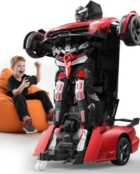 Veeniix V992 2-in-1 Spider Transform RC Robot Car Toy - Red