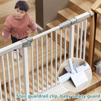 6 PCS White Plastic Triangle Support Feet for Pet and Baby Gates - image 4