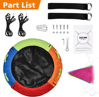 Tree Swing, Saucer Swing, Multicolor - 60 Inch - image 4