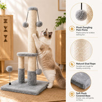 Dimaka Tall Cat Scratching Post - Grey - image 3