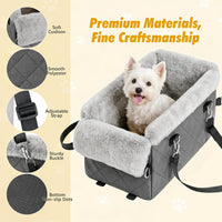 Center Console Dog Car Seat for Small Dogs&Cats Under – Essentials for Dogs - Gray - image 3