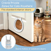 Large Cat Door Interior Door - Snow White - image 3